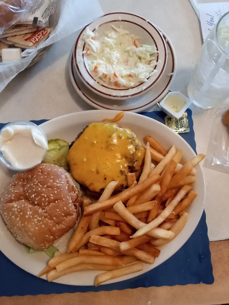 Hamburger and French Fries